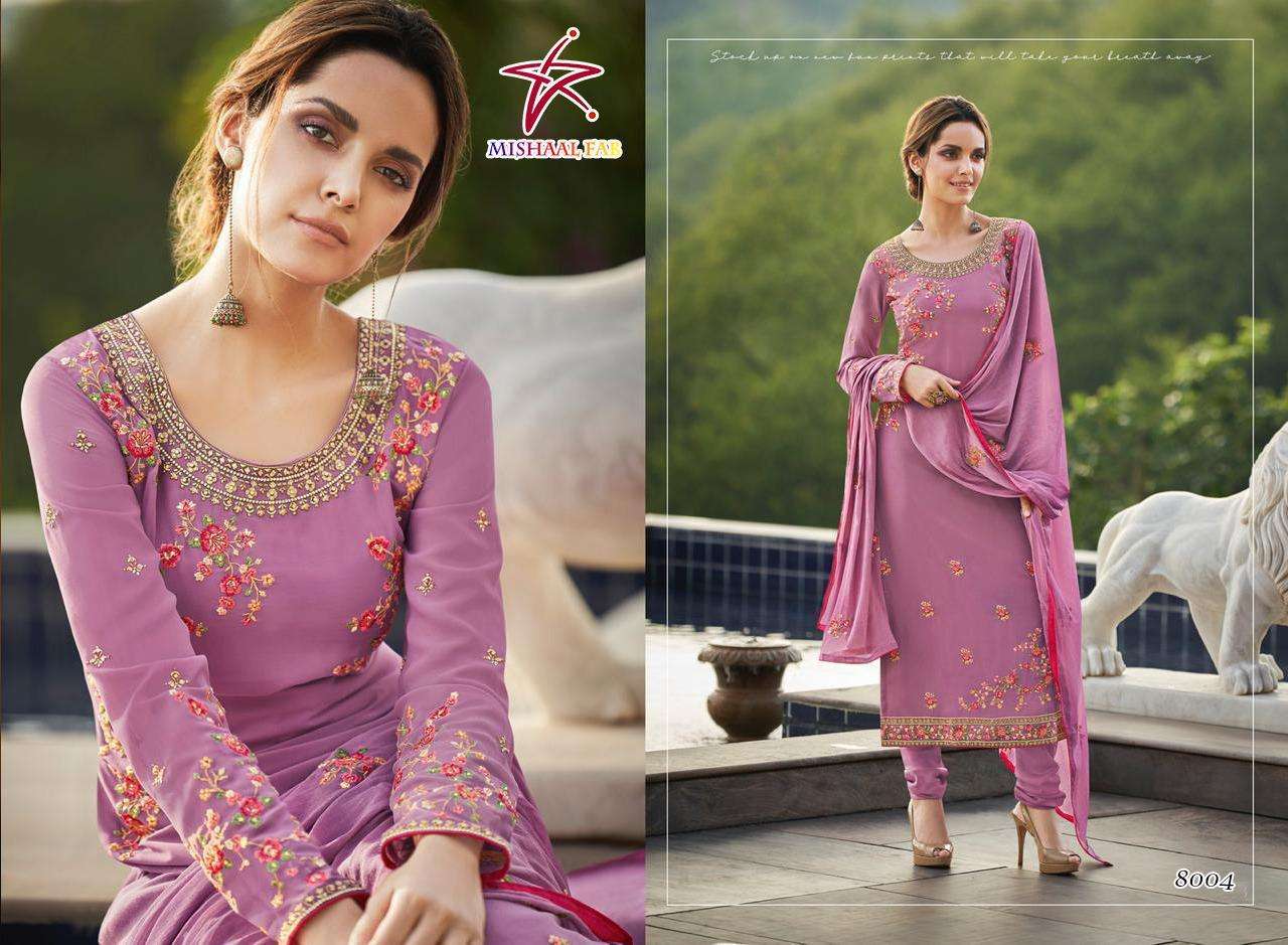 MISHAAL FAB  SUPER HIT DESIGN 8004